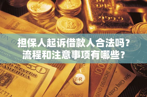 武汉担保人起诉借款人合法吗？流程和注意事项有哪些？