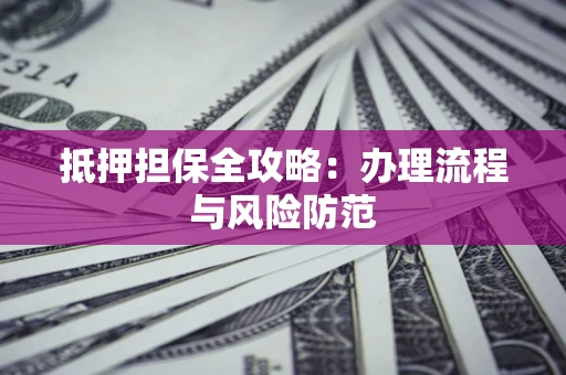 武汉抵押担保全攻略：办理流程与风险防范