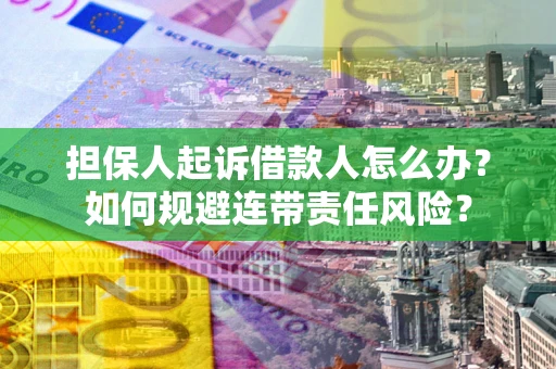 武汉担保人起诉借款人怎么办？如何规避连带责任风险？