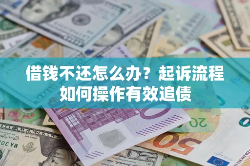 武汉借钱不还怎么办？起诉流程如何操作有效追债