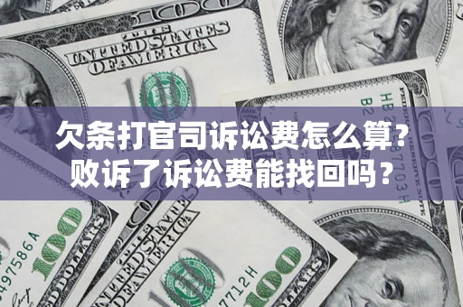 武汉欠条打官司诉讼费怎么算？败诉了诉讼费能找回吗？