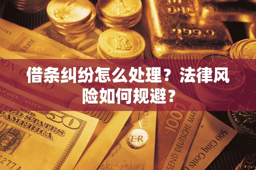 武汉借条纠纷怎么处理？法律风险如何规避？